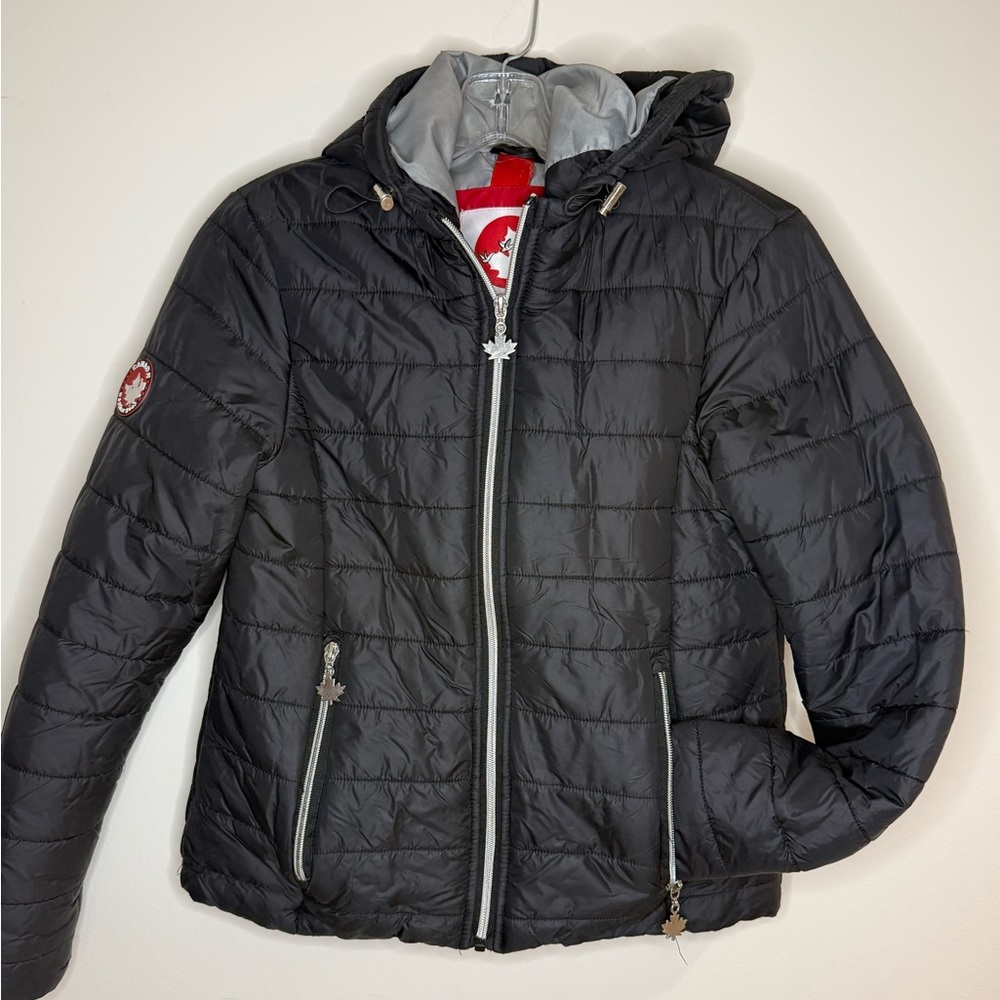 Stylish Black Quilted Bomber Jacket